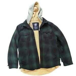 American Eagle Sherpa Lined Plaid Jacket